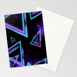 Triangle Neon Stationery Cards