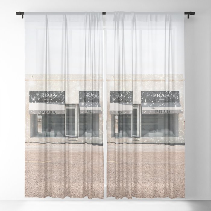 Desert Luxury Fashion Store Glitter Sheer Curtain