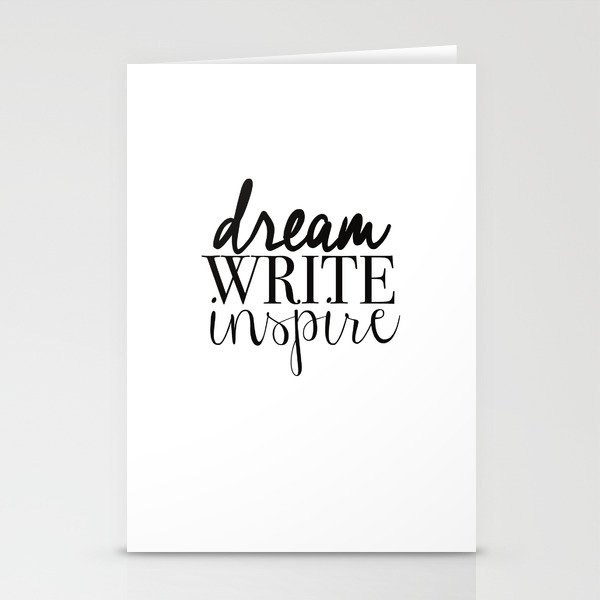 Dream. Write. Inspire. Stationery Cards
