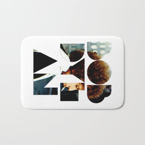 Bob Dylan Font Colour Bath Mat