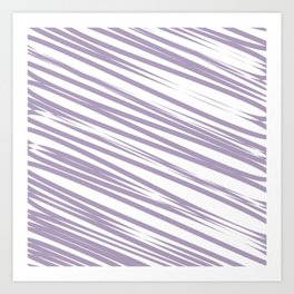 Light purple stripes background Art Print