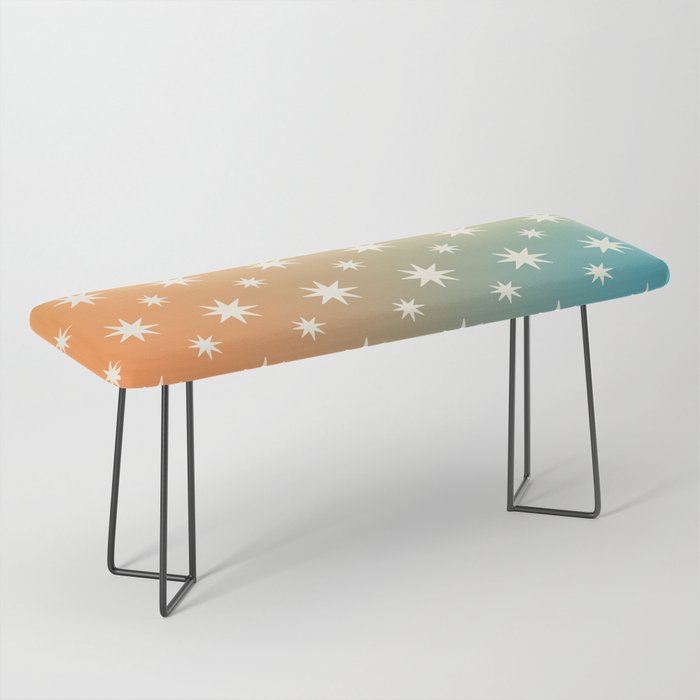 Starry sunset pattern Bench