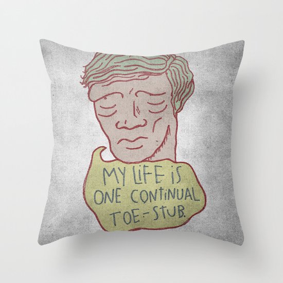 TOE STUBS 4EVR Throw Pillow
