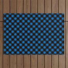 Blue Gingham - 29 Outdoor Rug