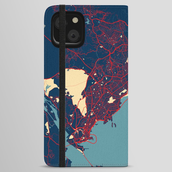 Panama City Map - Hope iPhone Wallet Case