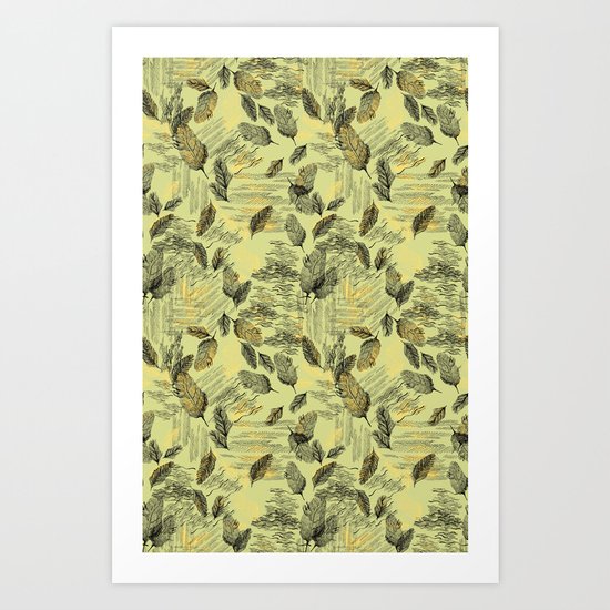 Seamless Blossom Pattern Art Print
