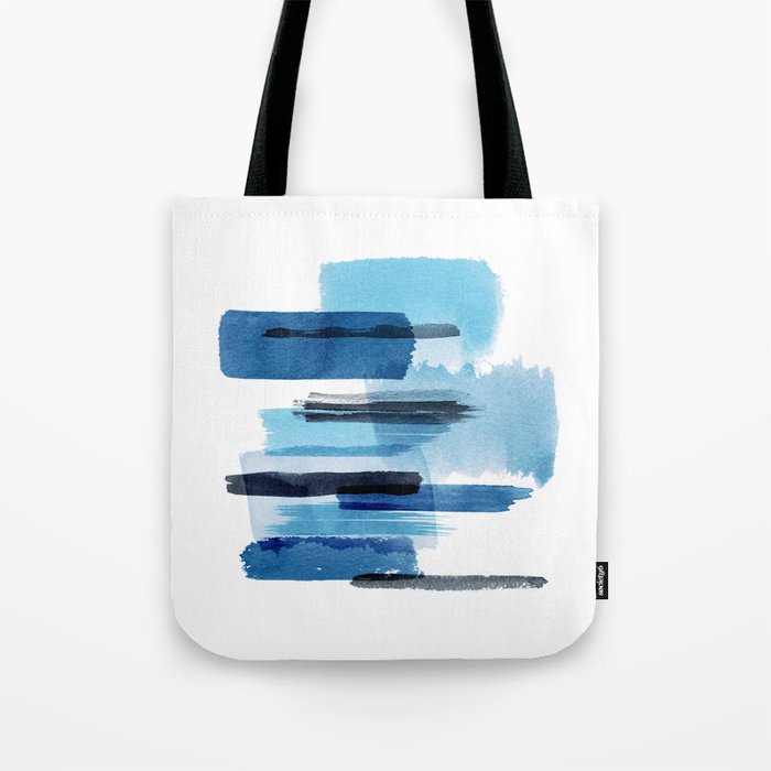 Watercolor Feelings Blue Tote Bag