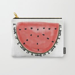 I Love It Watermelon Slice Carry-All Pouch