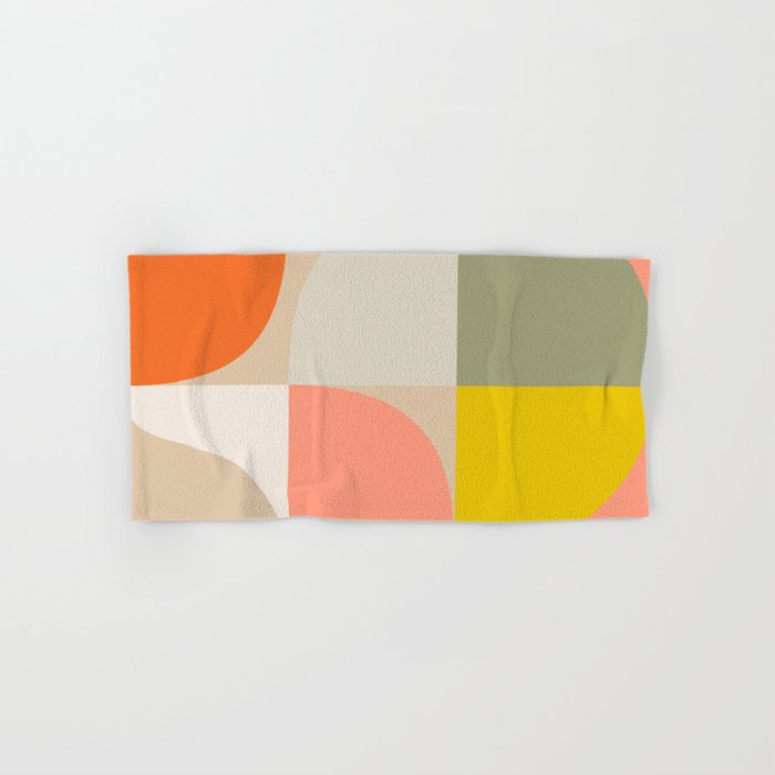 Shapes abstract pastel II Hand & Bath Towel