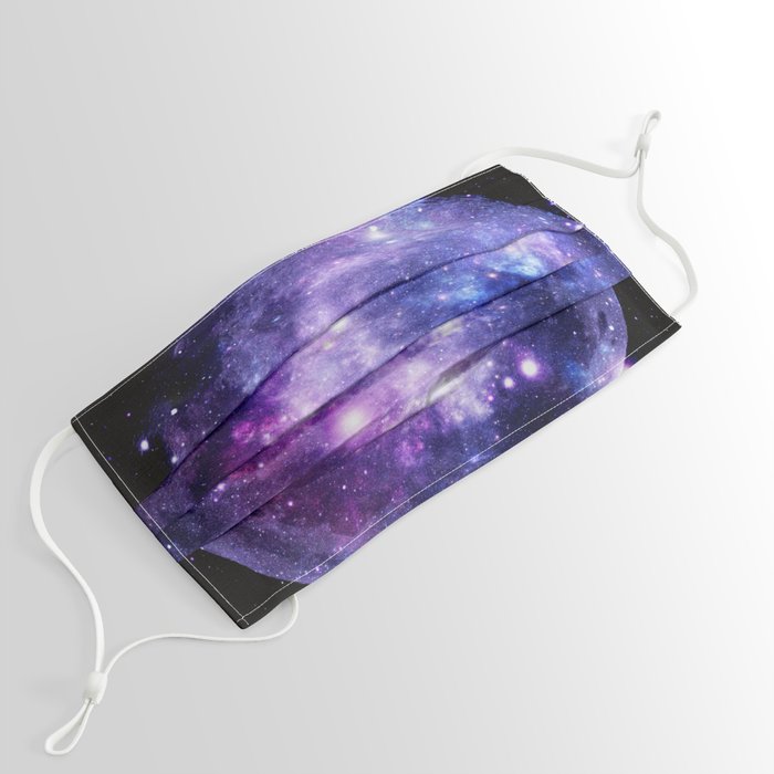 Galaxy Planet Purple Blue Space Face Mask