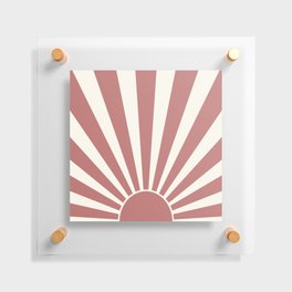 Rose retro Sun design Floating Acrylic Print