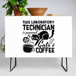 Lab Tech Laboratory Technician Cats Coffee Science Credenza