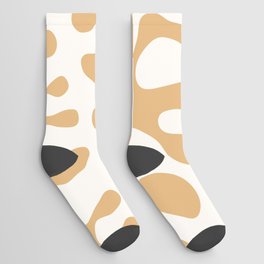 White Matisse cut outs seaweed pattern 7 Socks