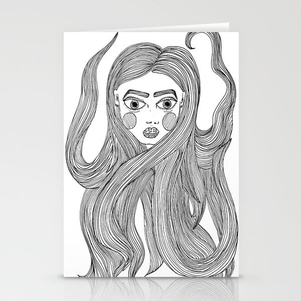 Lindsay's hair Stationery Cards