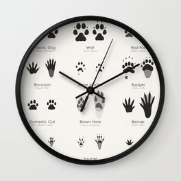 Animal Tracks (Hidden Tracks) Wall Clock