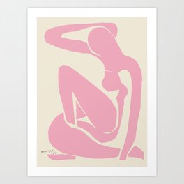 Pink Nude By Henri Matisse HD High Resolution Version Art Print