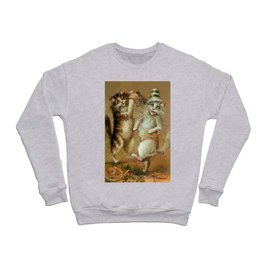 “Cat Party with Confetti” by Maurice Boulanger Crewneck Sweatshirt
