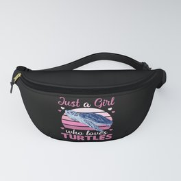 Just A Girl who Loves Turtles - cute Turtle Fanny Pack