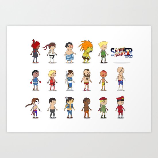 Super Street Fighter II Turbo Art Print