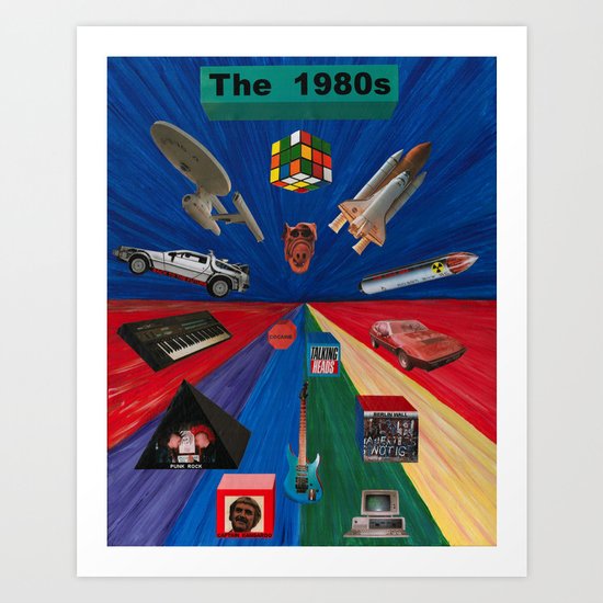 The 1980s Art Print