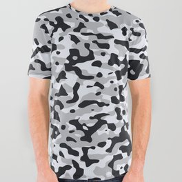 High contrast urban camouflage All Over Graphic Tee