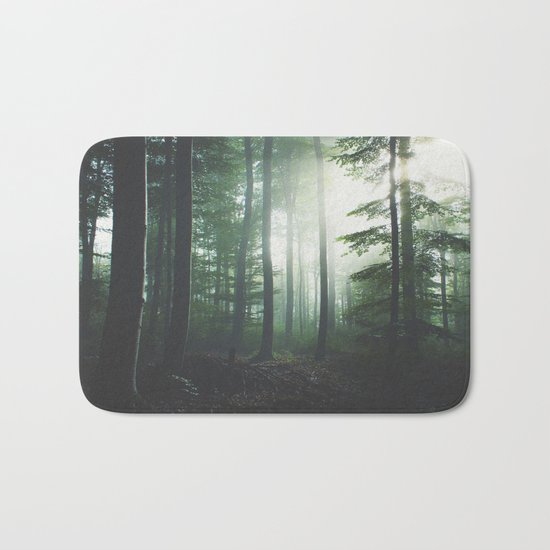 Dreary Black Bath Mat