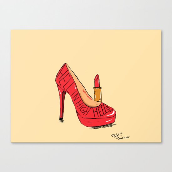 Sweet Heels Canvas Print