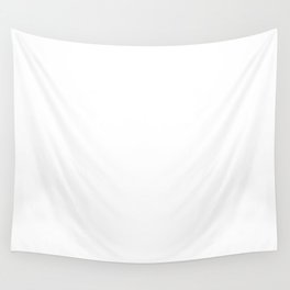 White Minimalist Solid Color Block Spring Summer Wall Tapestry