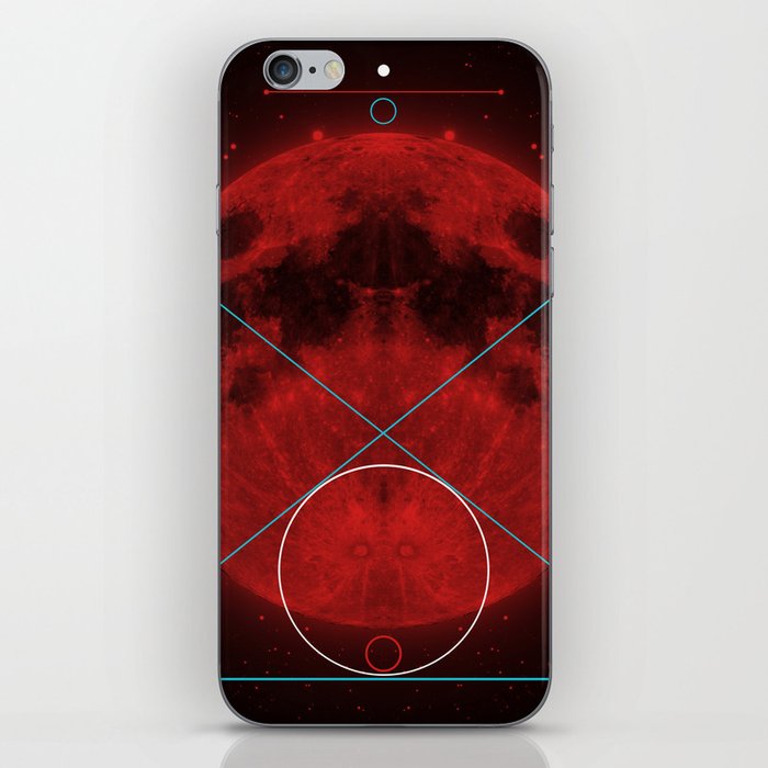 Red Moon Graphish. iPhone Skin