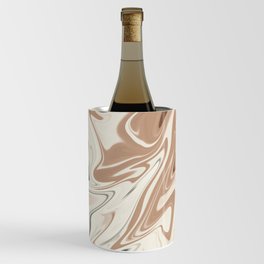 Milk chocolate fluid abstract Wine Chiller