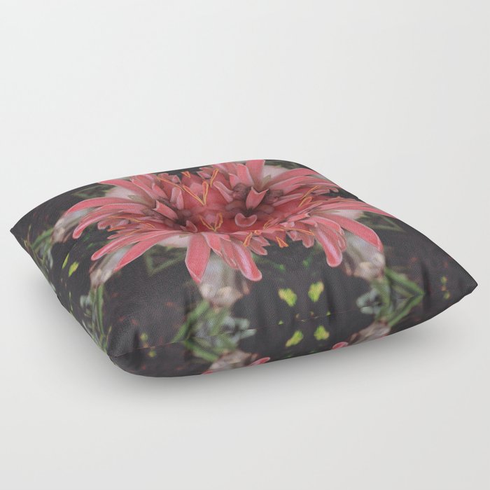Pink Flower mandala Floor Pillow
