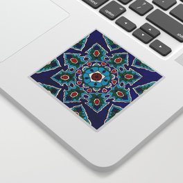 Blue Geometric Suzani Sticker