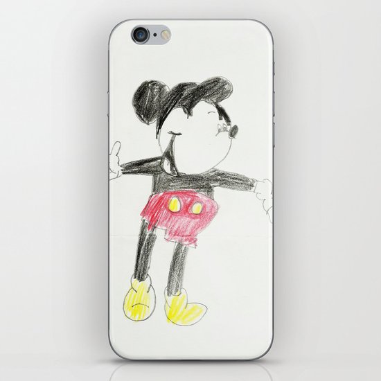 Childhood Drawings (Mickey) iPhone & iPod Skin