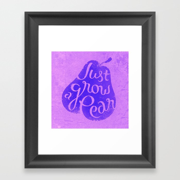 Grow a Pear Framed Art Print