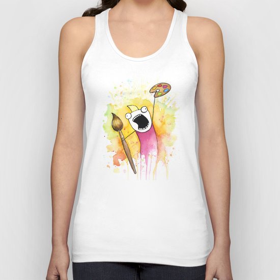 Meme Painting Unisex Tank Top