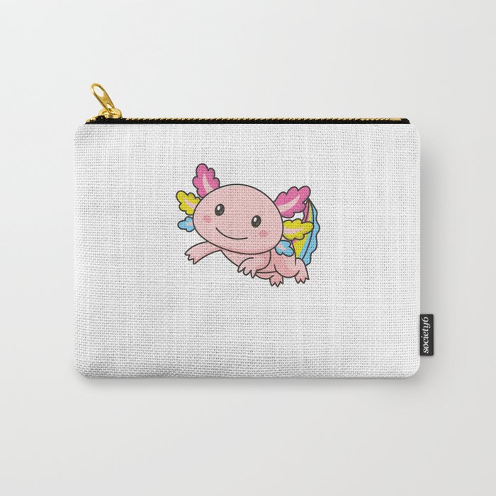 Pansexual Flag June Pride Lgbtq Axolotl Carry-All Pouch