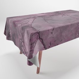 Smoke Pink Purple Marble Gemstone Luxury Tablecloth