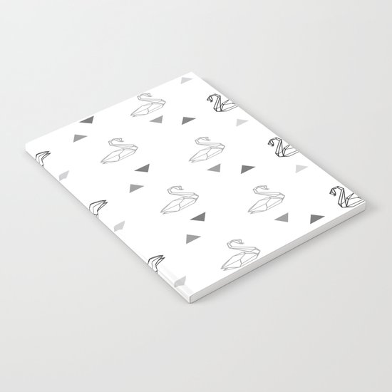 Swan Pattern Notebook