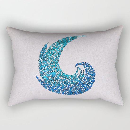 - new wave - Rectangular Pillow