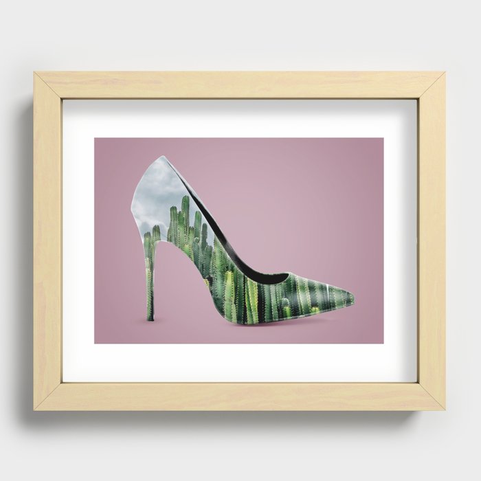 Cactus heel Recessed Framed Print