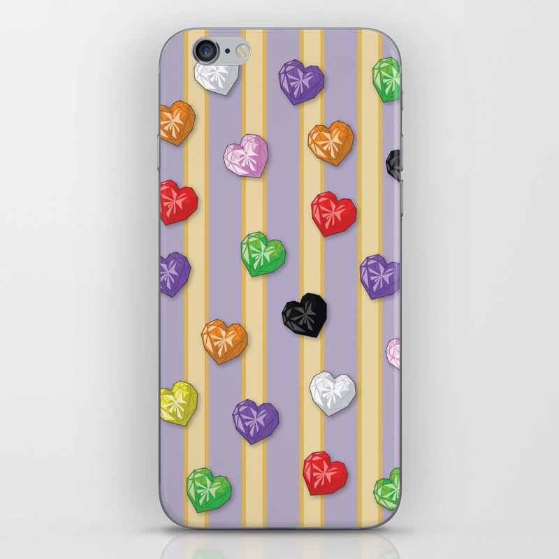 Wallpaper Sugar Sugar Rune Crystal Hearts Iphone Skin By Herron Society6 Desktop Wallpaper Free