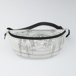 alphonse mucha Fanny Pack