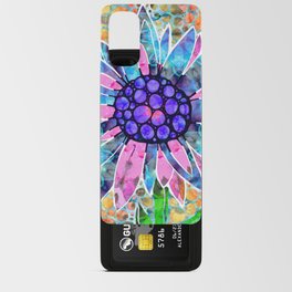 Colorful Floral Art Whimsical Flowers - Garden Diva Android Card Case
