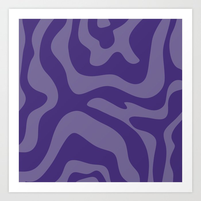 10 Abstract Swirl Shapes 220711 Valourine Digital Design Art Print