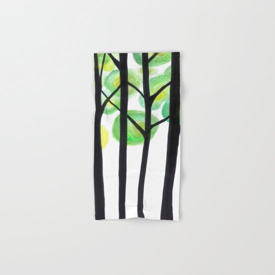 blacks trees Hand & Bath Towel