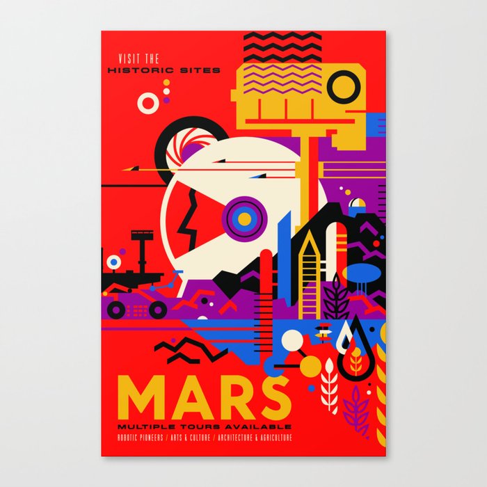 Mars Tour : Galaxy Space Canvas Print