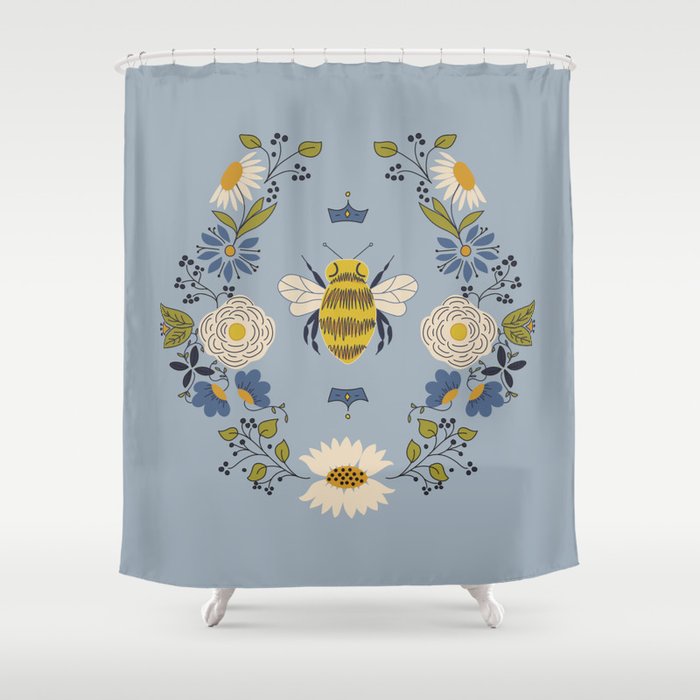 Queen Bee Shower Curtain