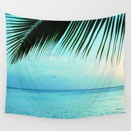 Caribbean Sunset Ocean Palm Dream #2 #tropical #beach #wall #decor #art #society6 Wall Tapestry