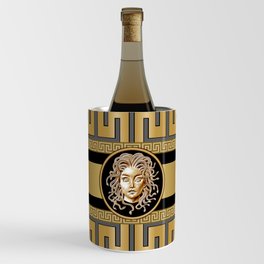 Luxury Medusa Head Gold Wine Chiller