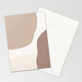Organic Shapes Neutrals 1 Stationery Cards